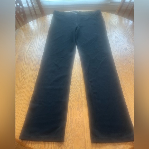Betabrand Pants - Betabrand XL long yoga dress pants Black Pull On Stretch Knit VGUC *Msurmnts